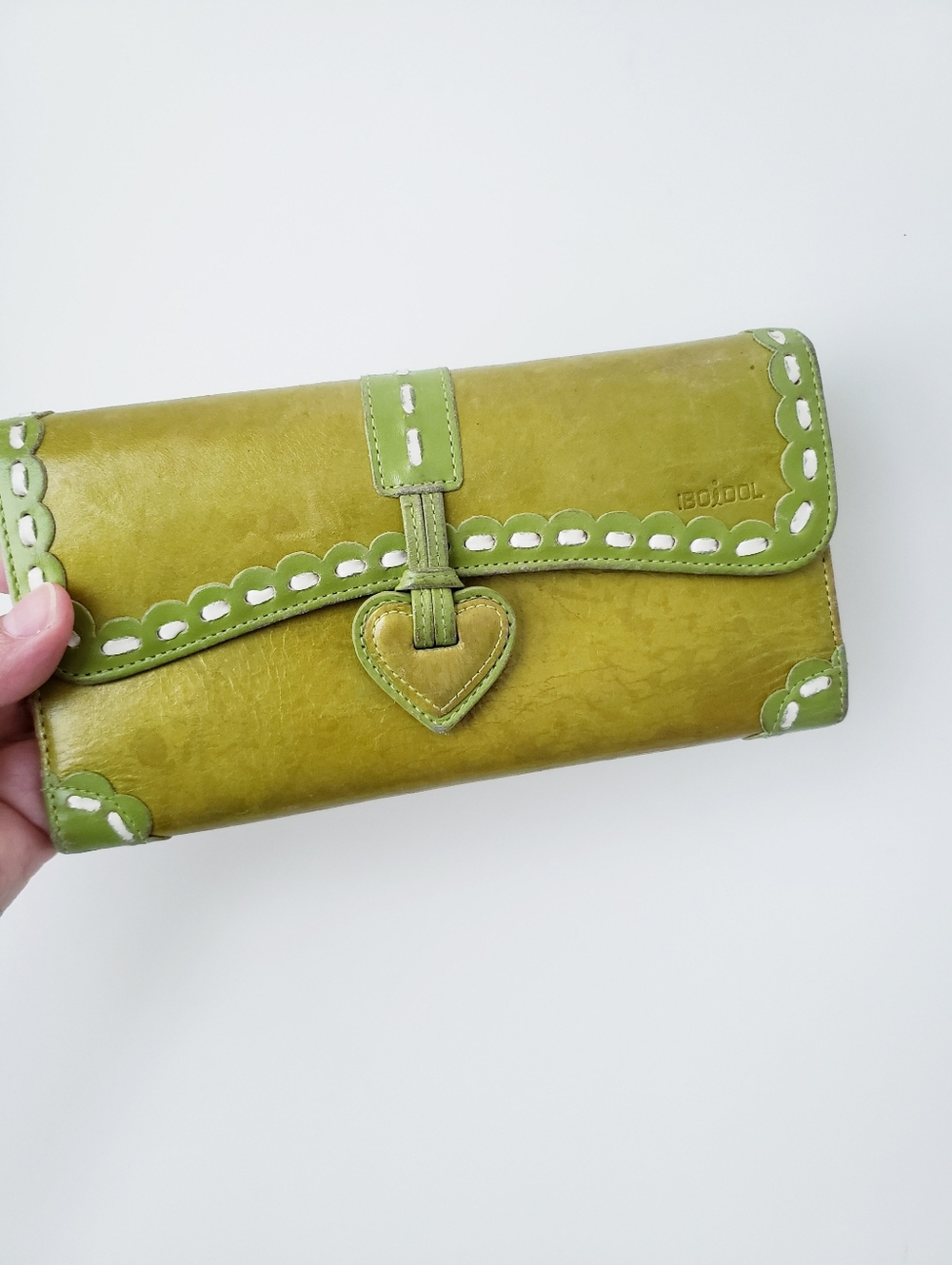 Vintage Green Leather Wallet - Picture 11 of 11